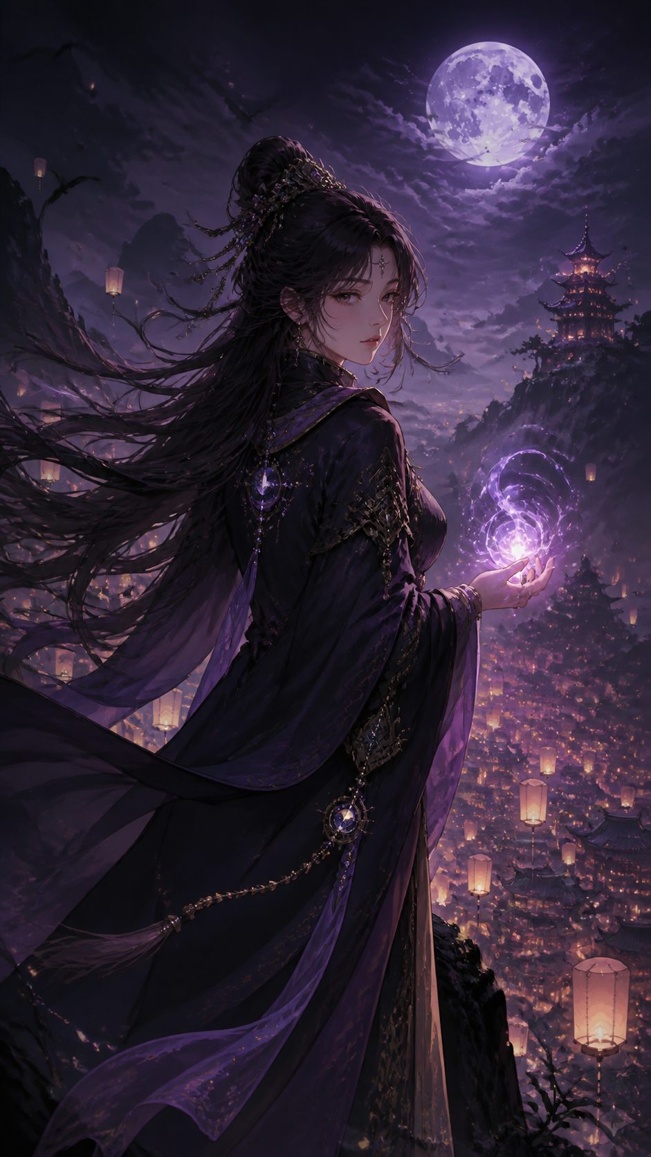 月下灵灯